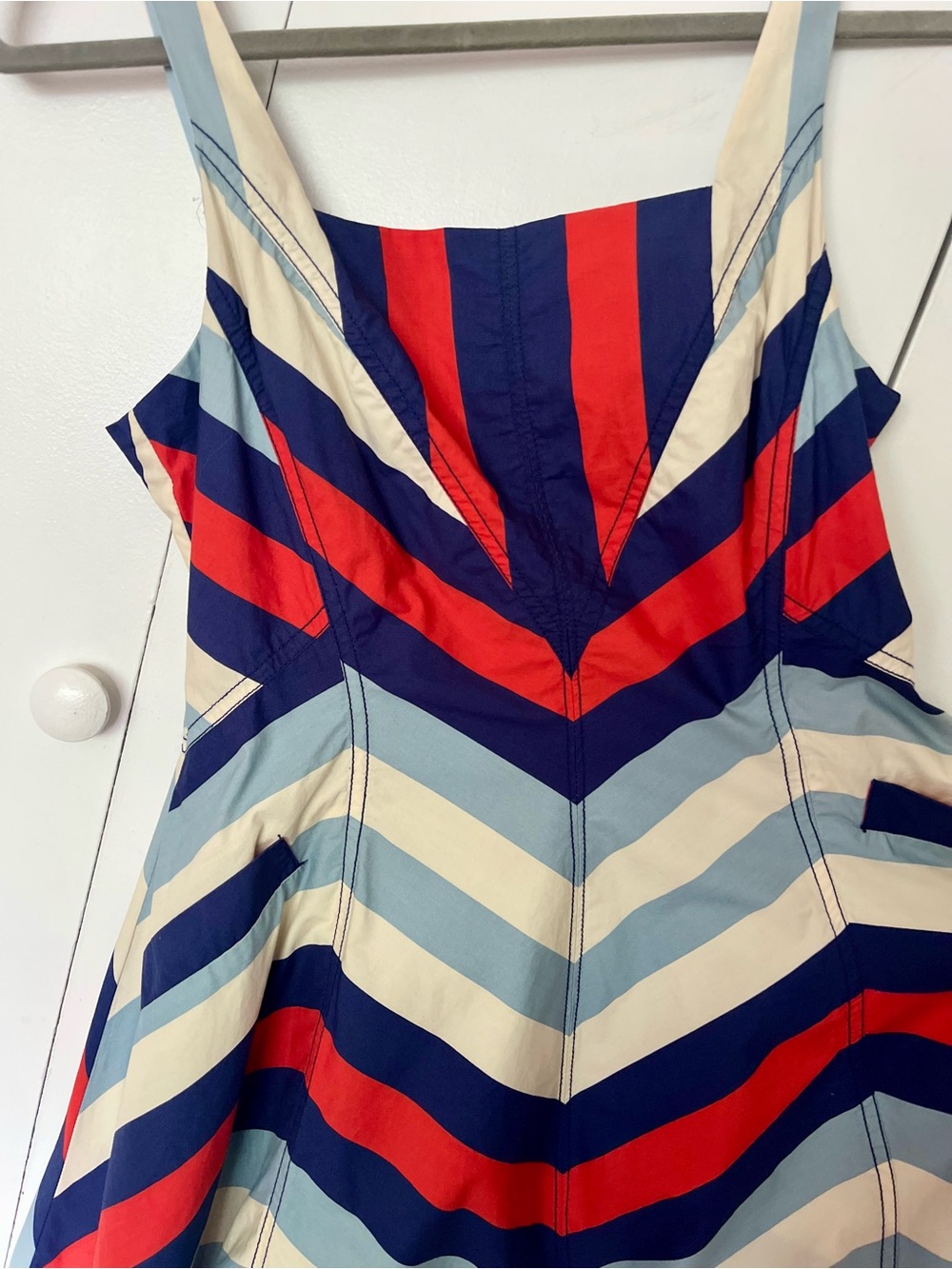 Anthropologie Chevron Stripe Dress by maeve Size 6 NWT